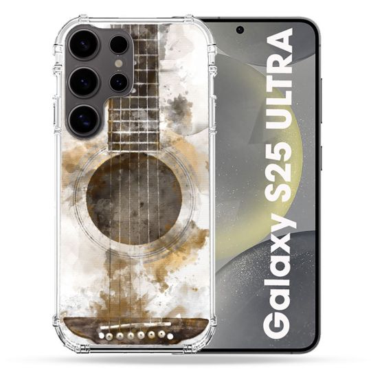 Coque Renforcée Pour Samsung Galaxy S25 ULTRA Musique Guitare Tag