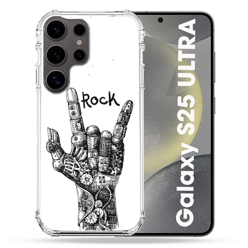 Coque Renforcée Pour Samsung Galaxy S25 ULTRA Musique Rock Main