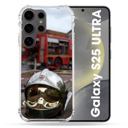 Coque Renforcée Pour Samsung Galaxy S25 ULTRA Pompier Casque Camion