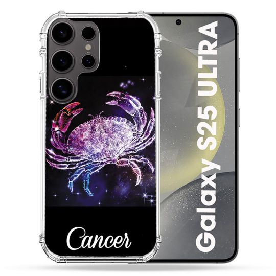 Coque Renforcée Pour Samsung Galaxy S25 ULTRA Signe Zodiaque 2 Cancer