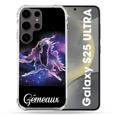 Coque Renforcée Pour Samsung Galaxy S25 ULTRA Signe Zodiaque 2 Gémeaux