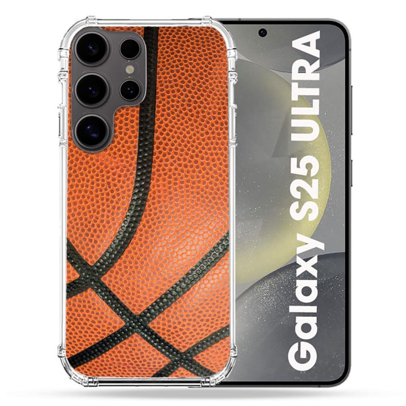 Coque Renforcée Pour Samsung Galaxy S25 ULTRA Sport Ballon Basket
