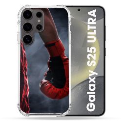 Coque Renforcée Pour Samsung Galaxy S25 ULTRA Sport Boxe Gant Rouge