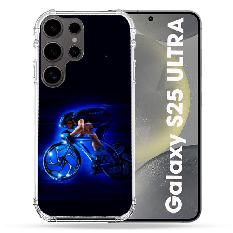 Coque Renforcée Pour Samsung Galaxy S25 ULTRA Sport Cyclisme Bleu