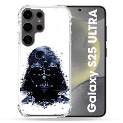 Coque Renforcée Pour Samsung Galaxy S25 ULTRA Star Wars - Dark Vador Blanc
