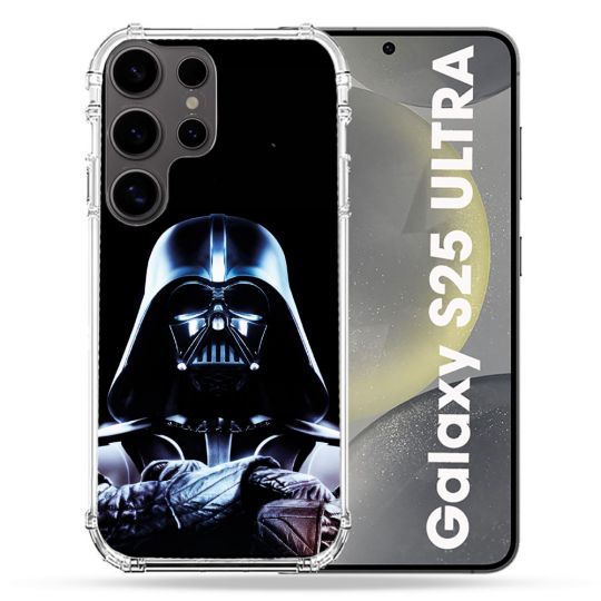 Coque Renforcée Pour Samsung Galaxy S25 ULTRA Star Wars - Dark Vador Noir