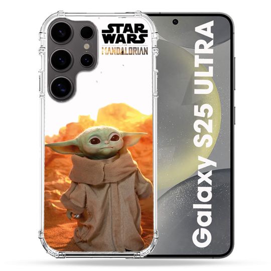 Coque Renforcée Pour Samsung Galaxy S25 ULTRA Star Wars - Yoda bebe soleil
