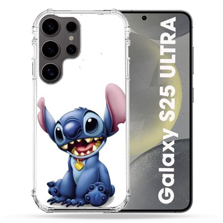 Coque Renforcée Pour Samsung Galaxy S25 ULTRA Stitch Blanc