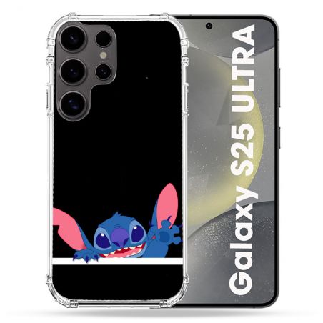 Coque Renforcée Pour Samsung Galaxy S25 ULTRA Stitch Noir