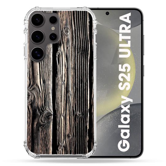 Coque Renforcée Pour Samsung Galaxy S25 ULTRA Texture Bois