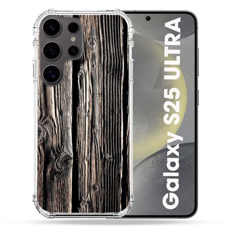 Coque Renforcée Pour Samsung Galaxy S25 ULTRA Texture Bois