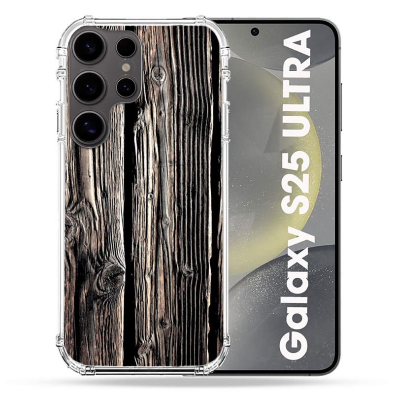 Coque Renforcée Pour Samsung Galaxy S25 ULTRA Texture Bois