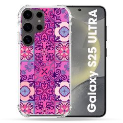Coque Renforcée Pour Samsung Galaxy S25 ULTRA Texture Carreau Ciment Violet