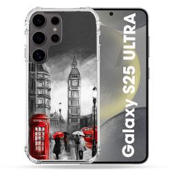 Coque Renforcée Pour Samsung Galaxy S25 ULTRA Voyage Angleterre Londres Vintage