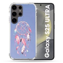 Coque Transparente Pour Samsung Galaxy S25 ULTRA Attrape Reve Rose
