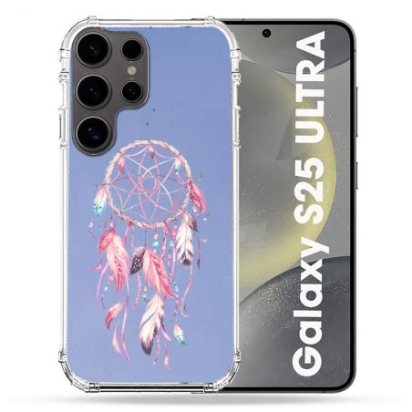 Coque Transparente Pour Samsung Galaxy S25 ULTRA Attrape Reve Rose