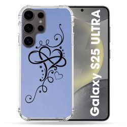 Coque Transparente Pour Samsung Galaxy S25 ULTRA Cœur infini