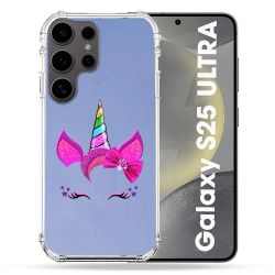 Coque Transparente Pour Samsung Galaxy S25 ULTRA Licorne Paillette
