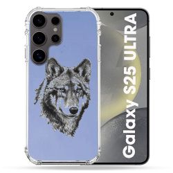 Coque Transparente Pour Samsung Galaxy S25 ULTRA Loup