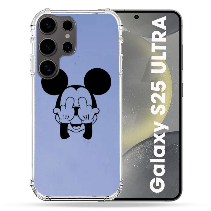 Coque Transparente Pour Samsung Galaxy S25 ULTRA Mickey doigt