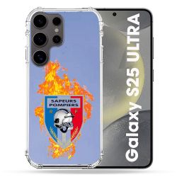 Coque Transparente Pour Samsung Galaxy S25 ULTRA Pompier Feu