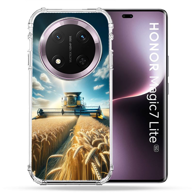 Coque Renforcée Pour Honor Magic 7 Lite 5G Agriculture Moissonneuse Blé