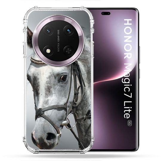 Coque Renforcée Pour Honor Magic 7 Lite 5G Animal Cheval Blanc