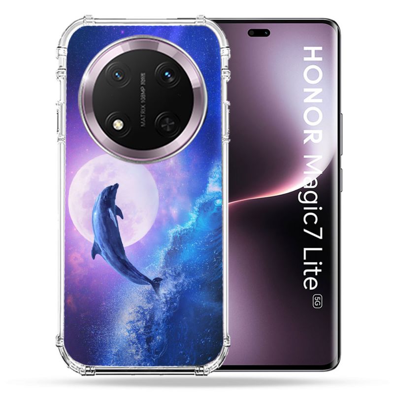 Coque Renforcée Pour Honor Magic 7 Lite 5G Animal Dauphin Vague