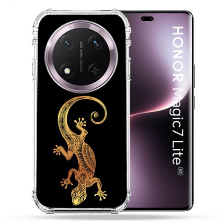 Coque Renforcée Pour Honor Magic 7 Lite 5G Animal Lezard Noir