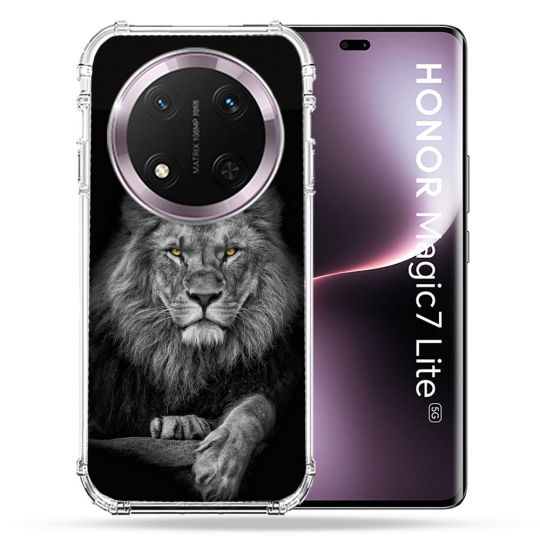 Coque Renforcée Pour Honor Magic 7 Lite 5G Animal Lion Majestueux