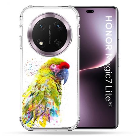 Coque Renforcée Pour Honor Magic 7 Lite 5G Animal Perroquet Jaune