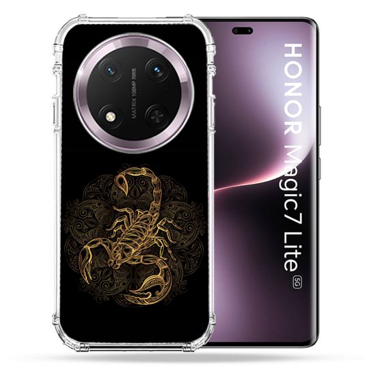 Coque Renforcée Pour Honor Magic 7 Lite 5G Animal Scorpion Fresque