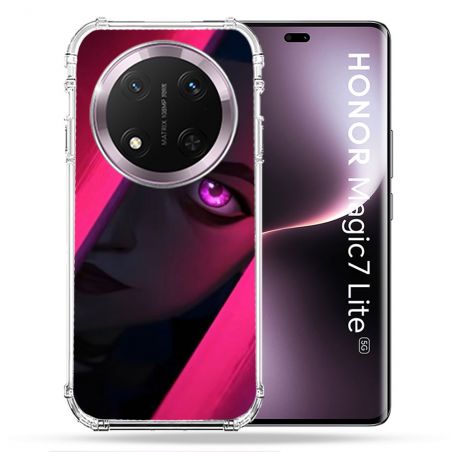 Coque Renforcée Pour Honor Magic 7 Lite 5G Arcane Jinx Rose