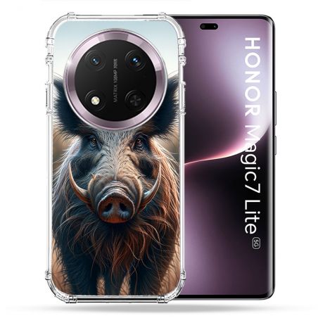 Coque Renforcée Pour Honor Magic 7 Lite 5G Chasse Sanglier Attaque