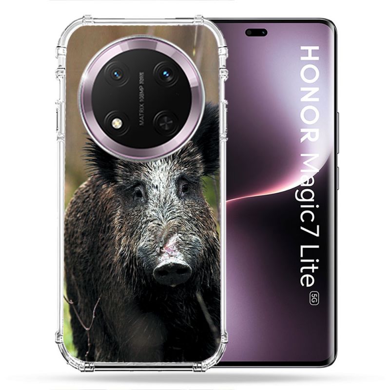 Coque Renforcée Pour Honor Magic 7 Lite 5G Chasse Sanglier bois