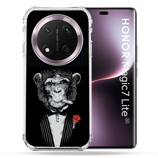 Coque Renforcée Pour Honor Magic 7 Lite 5G Decale Singe Mafia
