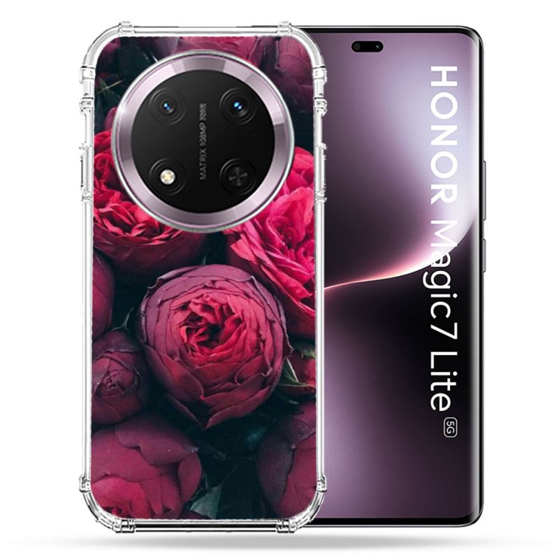 Coque Renforcée Pour Honor Magic 7 Lite 5G Fleur Pivoine