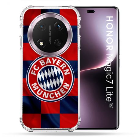 Coque Renforcée Pour Honor Magic 7 Lite 5G Foot Bayern Munich Carreaux