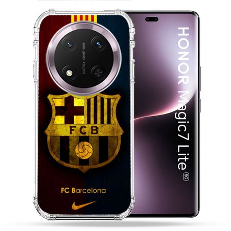 Coque Renforcée Pour Honor Magic 7 Lite 5G Foot FC Barcelone Vintage