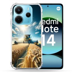 Coque Renforcée Pour Xiaomi Redmi Note 14 4G Agriculture Moissonneuse Blé