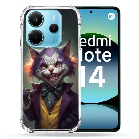 Coque Renforcée Pour Xiaomi Redmi Note 14 4G Animal Chat Joker