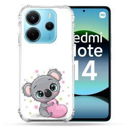 Coque Renforcée Pour Xiaomi Redmi Note 14 4G Animal Koala Cœur