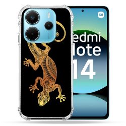 Coque Renforcée Pour Xiaomi Redmi Note 14 4G Animal Lezard Noir