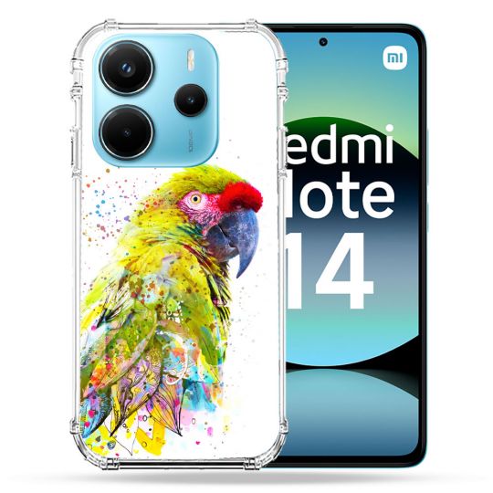Coque Renforcée Pour Xiaomi Redmi Note 14 4G Animal Perroquet Jaune
