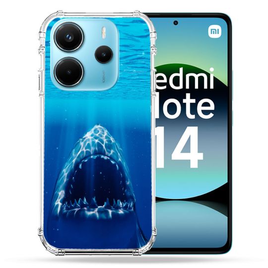 Coque Renforcée Pour Xiaomi Redmi Note 14 4G Animal Requin Dent