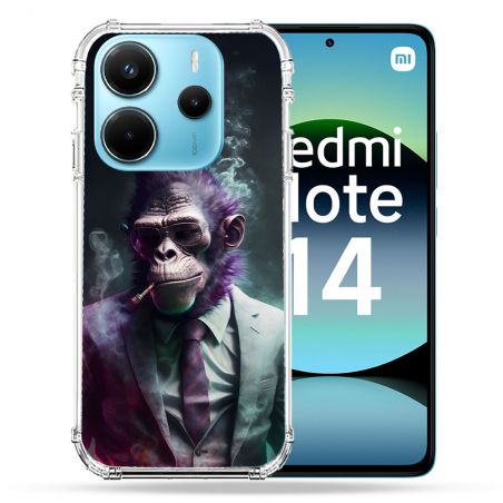 Coque Renforcée Pour Xiaomi Redmi Note 14 4G Animal Singe Business