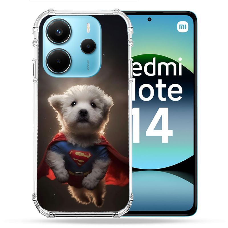 Coque Renforcée Pour Xiaomi Redmi Note 14 4G Animal Super Chien