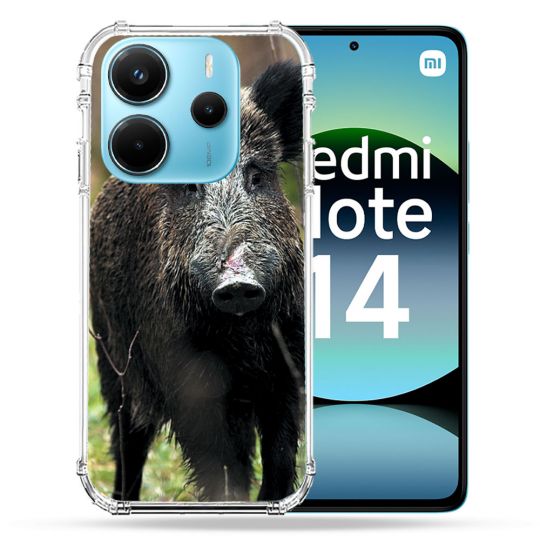 Coque Renforcée Pour Xiaomi Redmi Note 14 4G Chasse Sanglier bois
