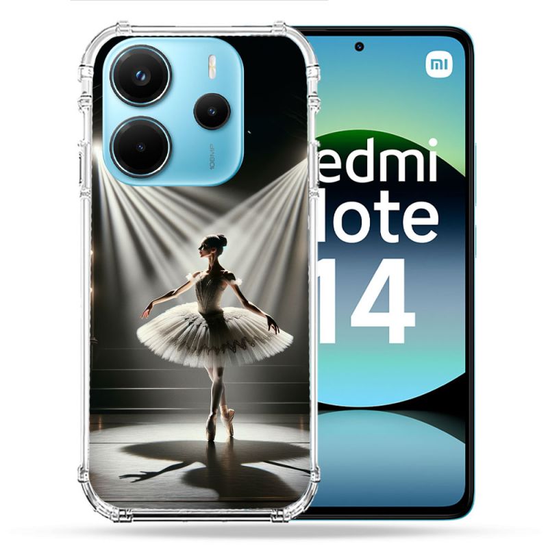 Coque Renforcée Pour Xiaomi Redmi Note 14 4G Danseuse Lumière