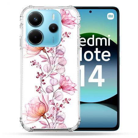 Coque Renforcée Pour Xiaomi Redmi Note 14 4G Fleur Eclosion